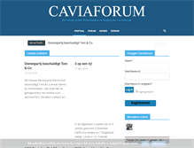 Tablet Screenshot of caviaforum.nl